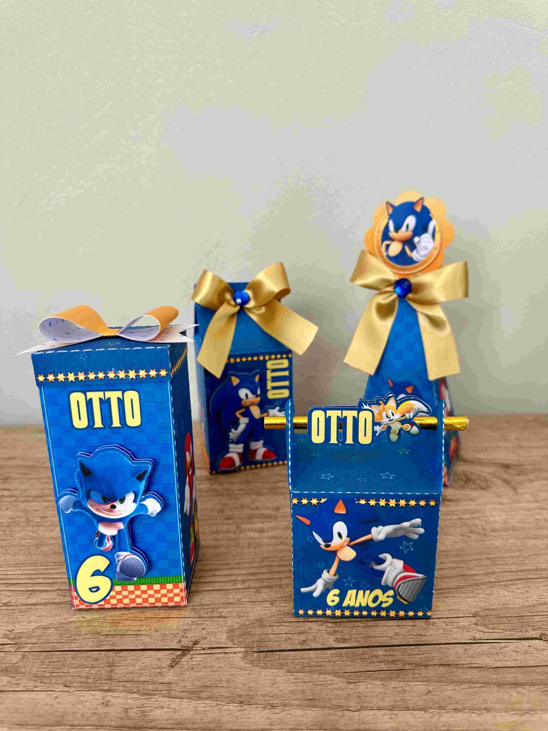 Papelaria personalizada Sonic Linha Clássica