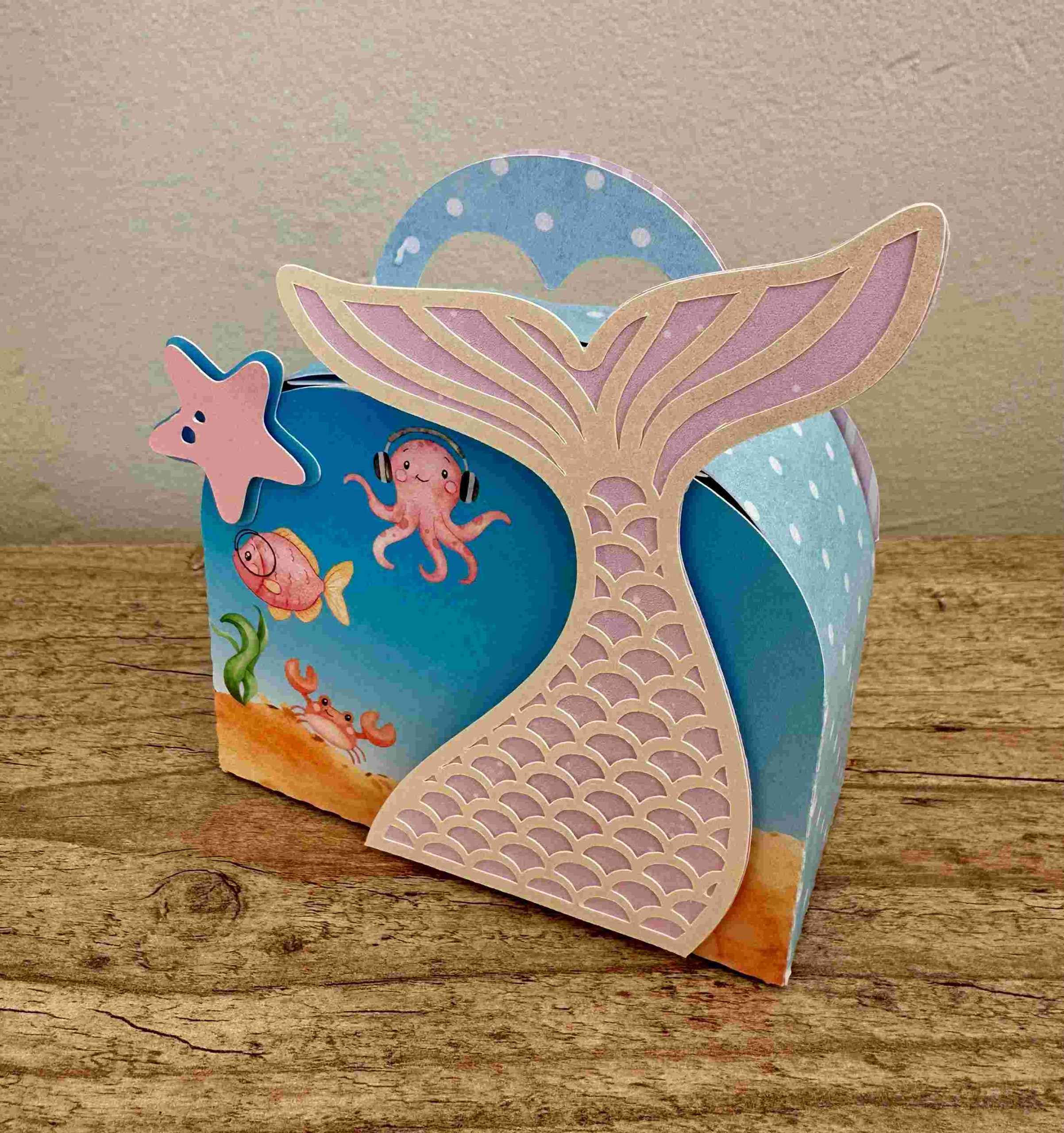 Papelaria personalizada Maleta Sereia Linha Clássica