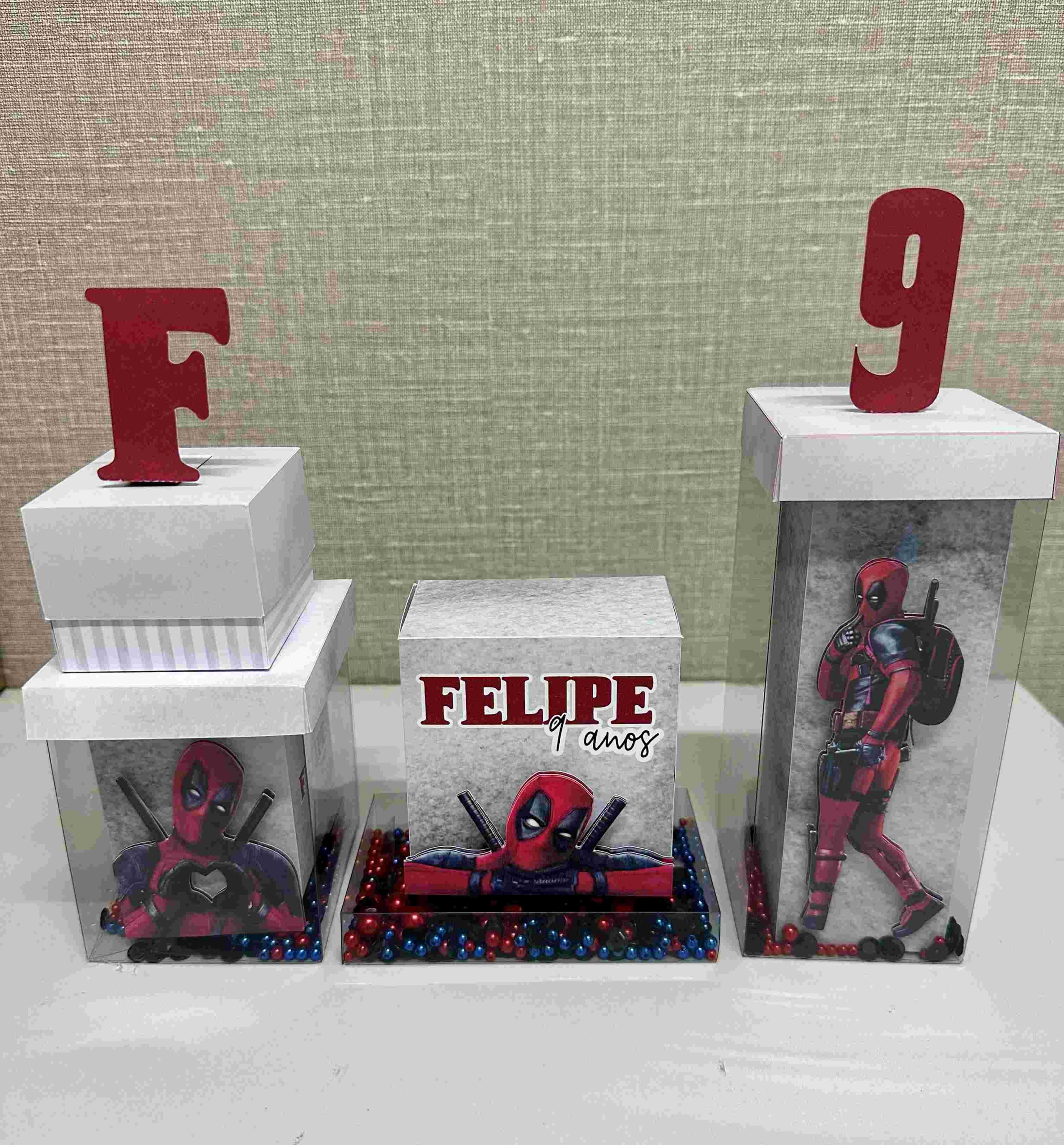 Papelaria personalizada Deadpool Linha Premium