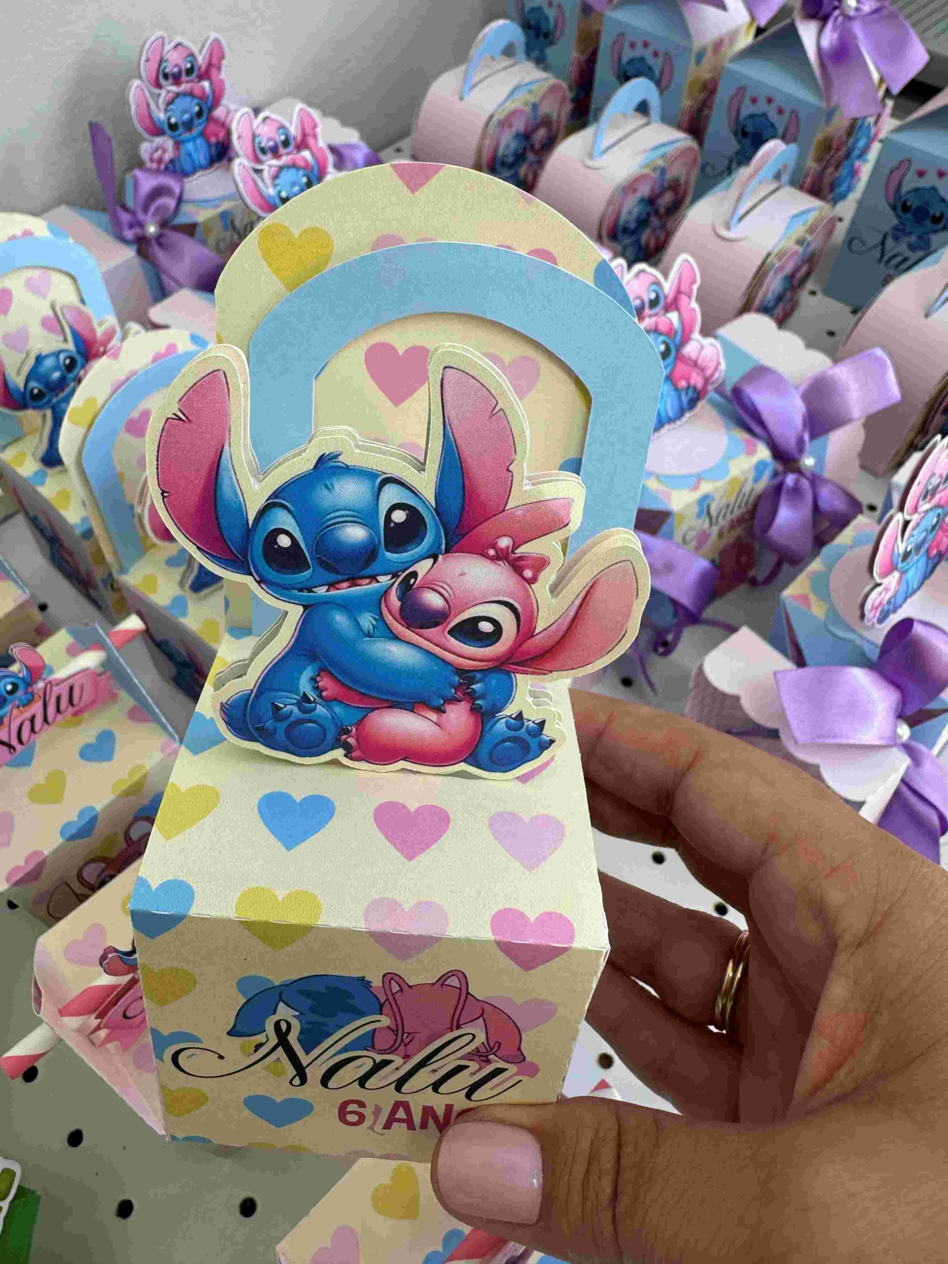 Papelaria personalizada Lilo Stitch e Angel Linha Clássica - Imagem 5