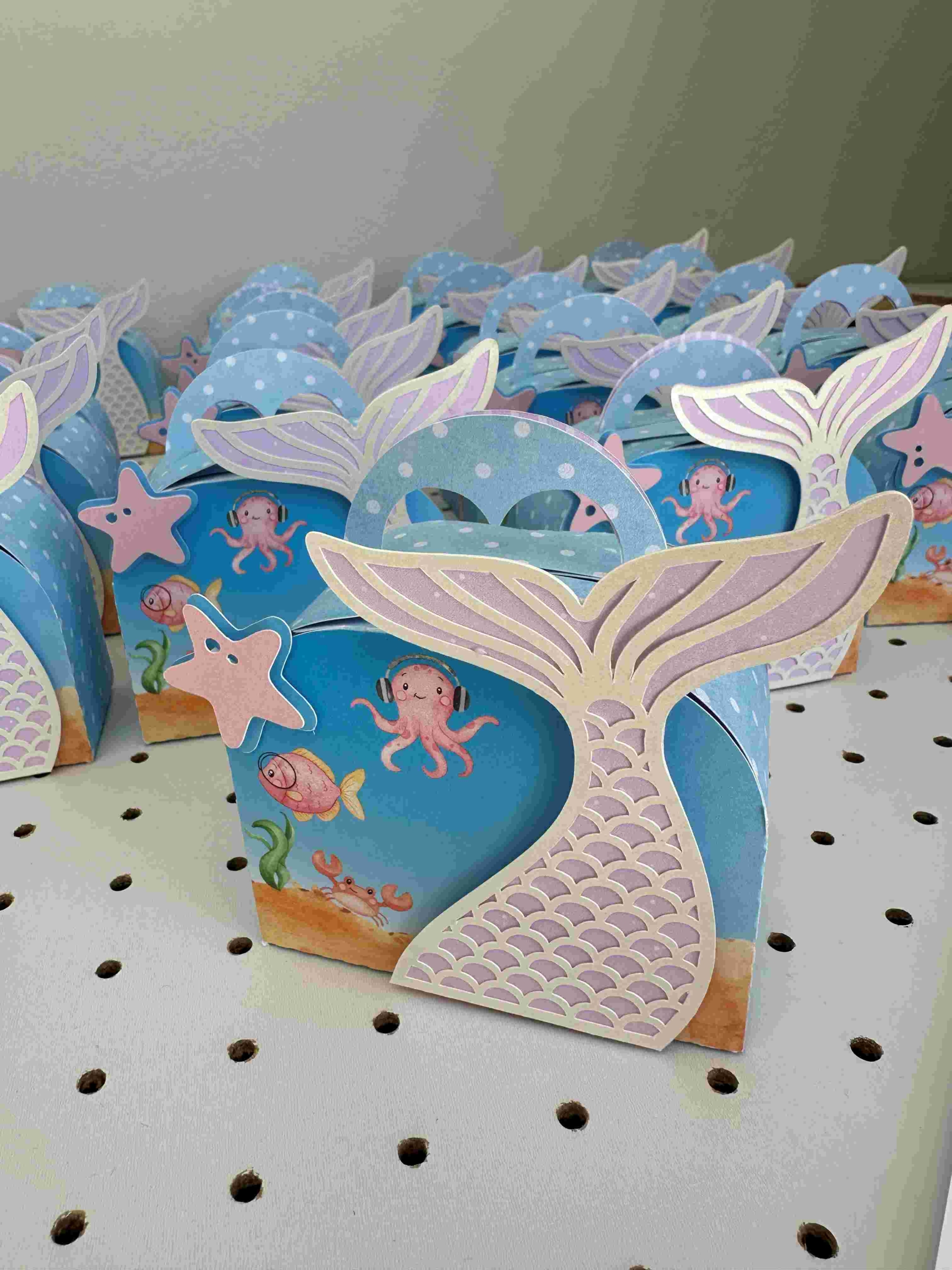 Papelaria personalizada Maleta Sereia Linha Clássica - Imagem 3