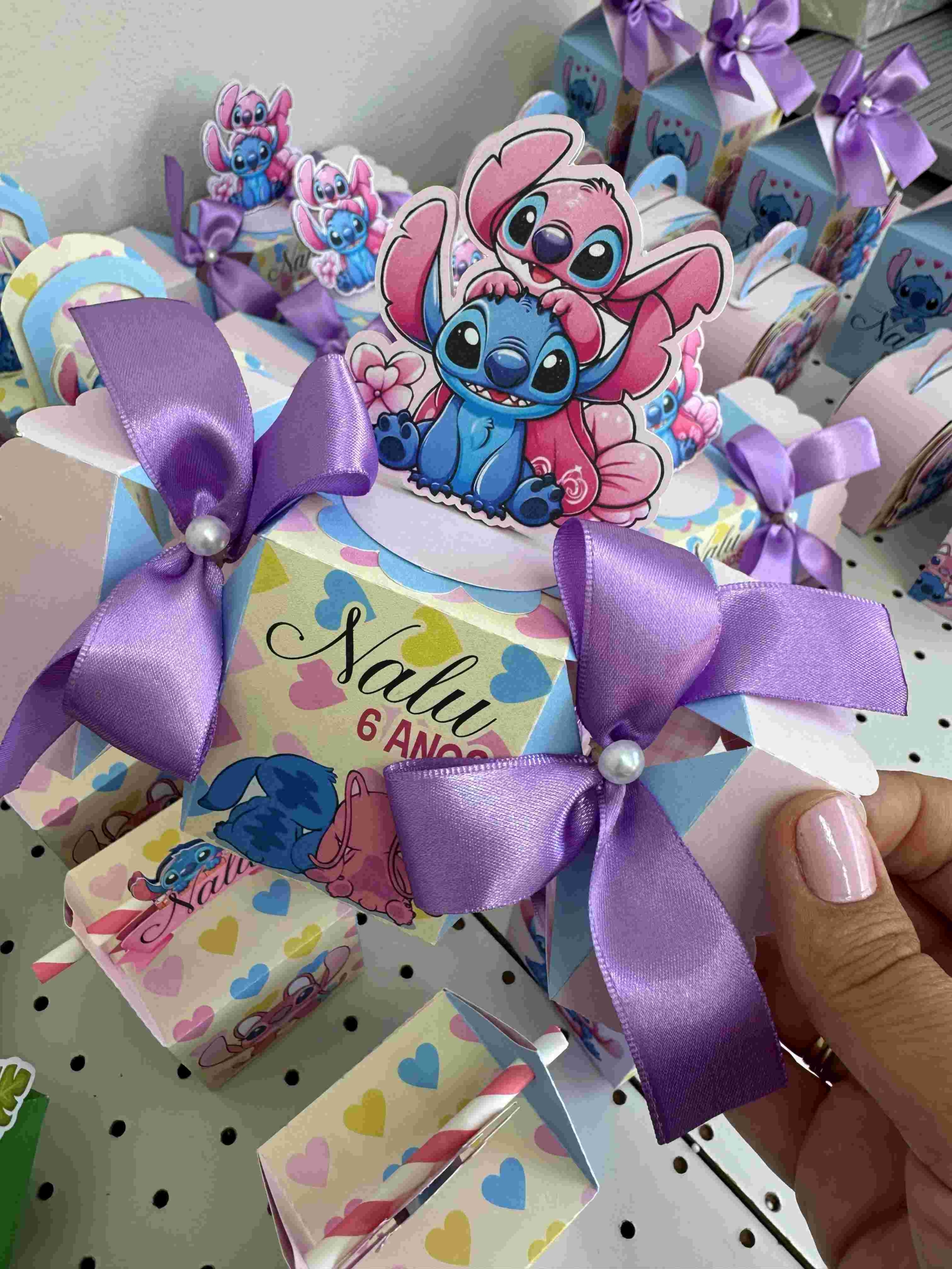 Papelaria personalizada Lilo Stitch e Angel Linha Clássica - Imagem 4