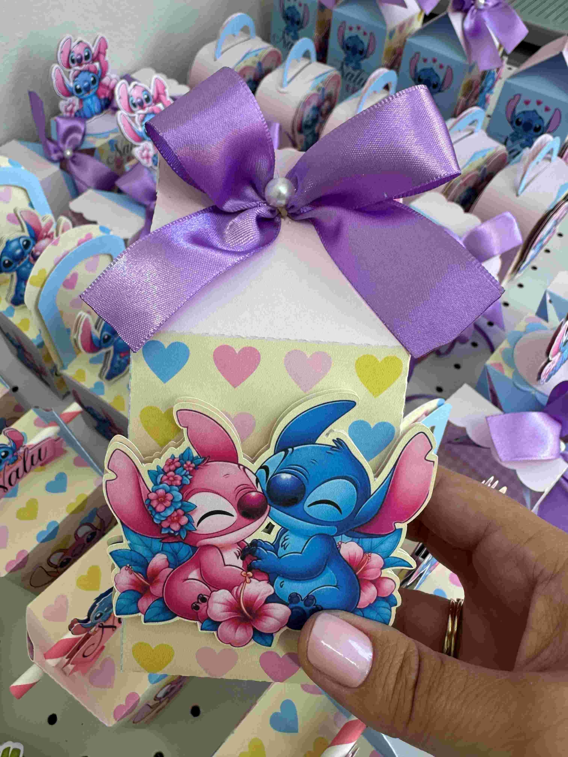 Papelaria personalizada Lilo Stitch e Angel Linha Clássica - Imagem 2