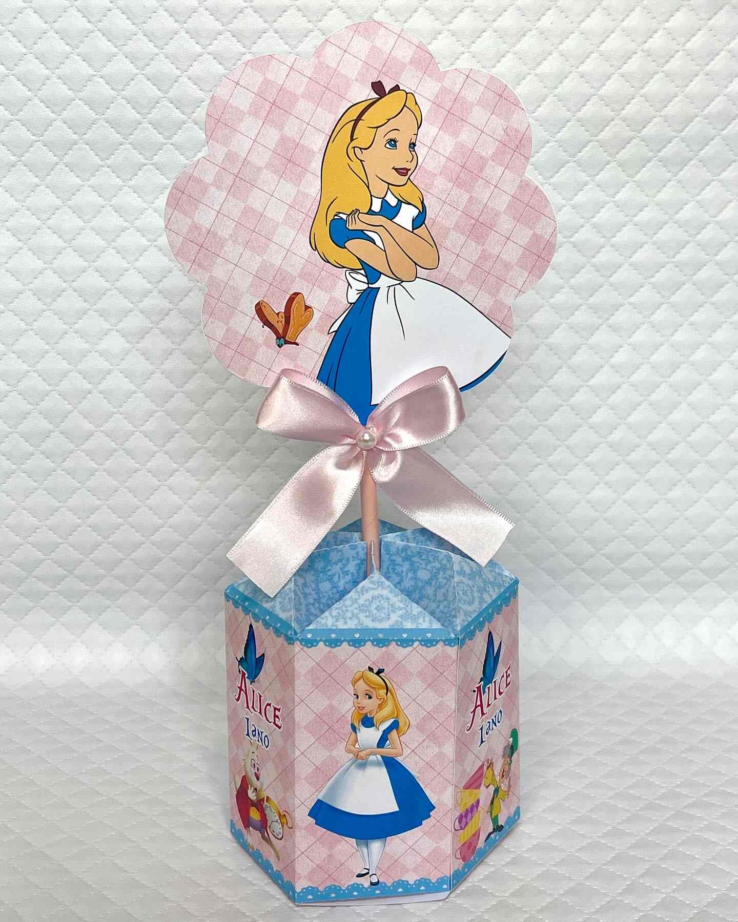 Centro de Mesa Personalizado Alice no país das maravilhas