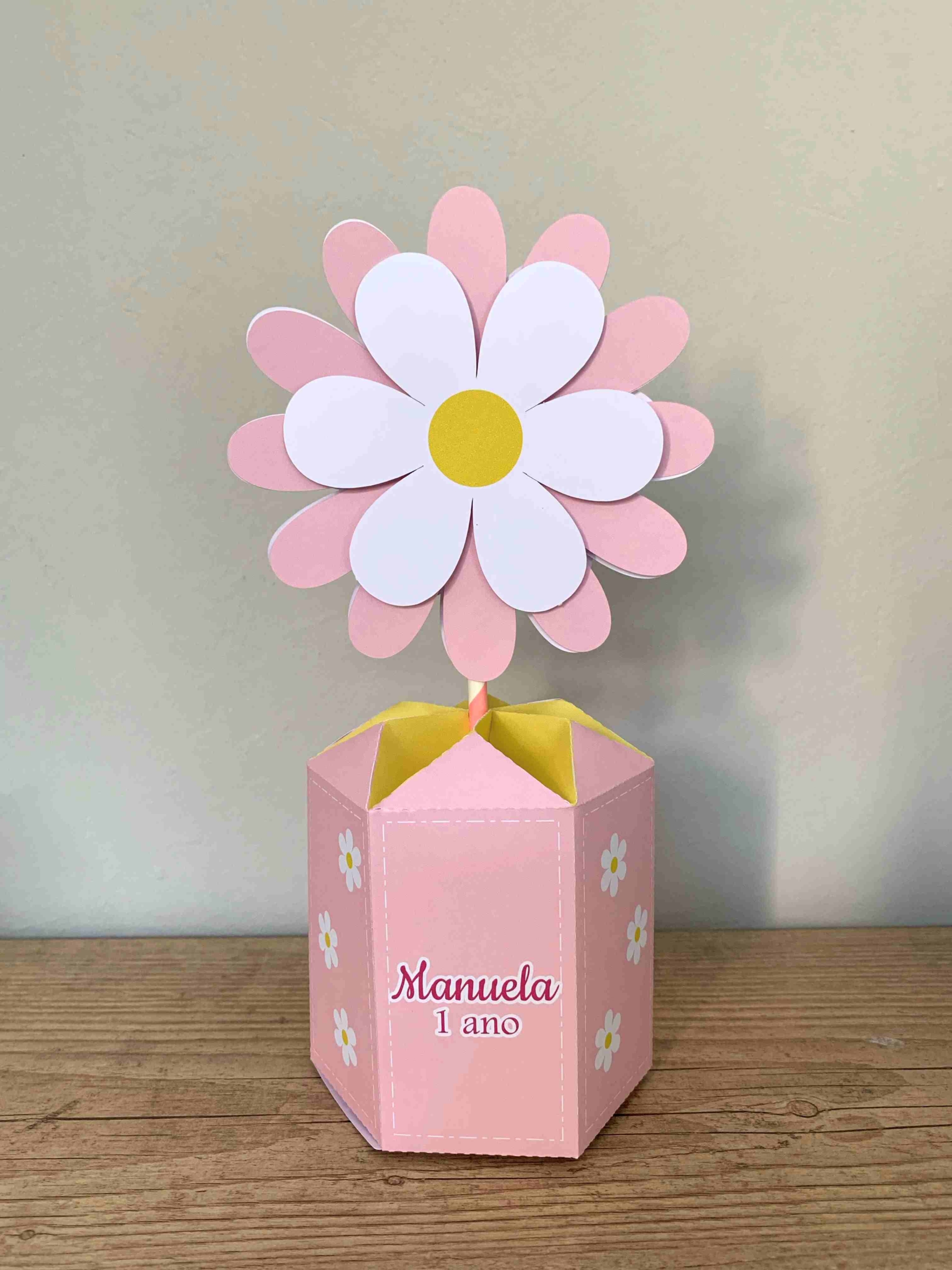 Centro de Mesa Personalizado Margarida
