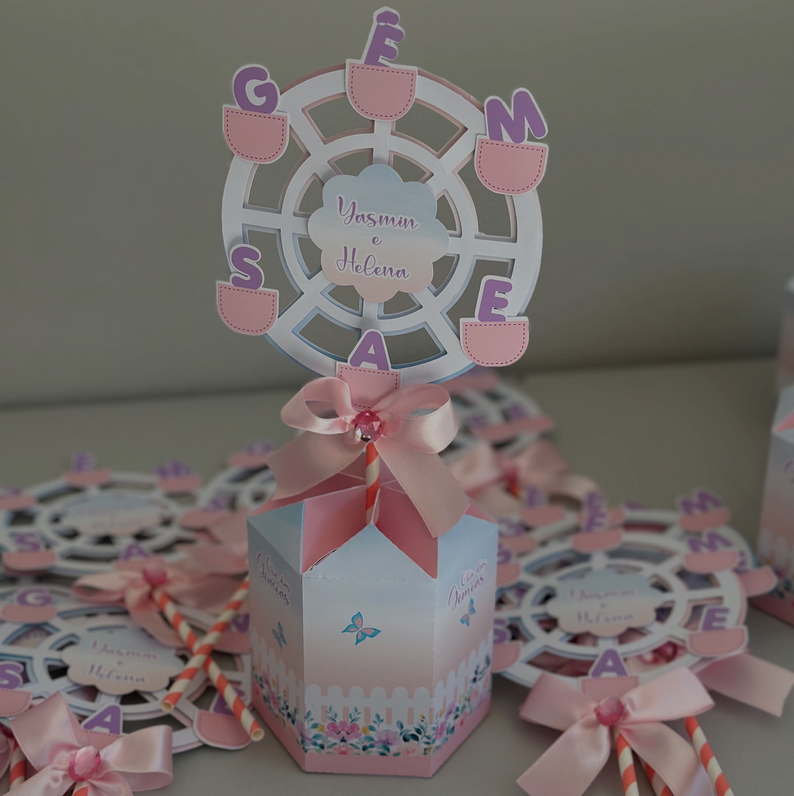 Centro de Mesa Personalizado Jardim