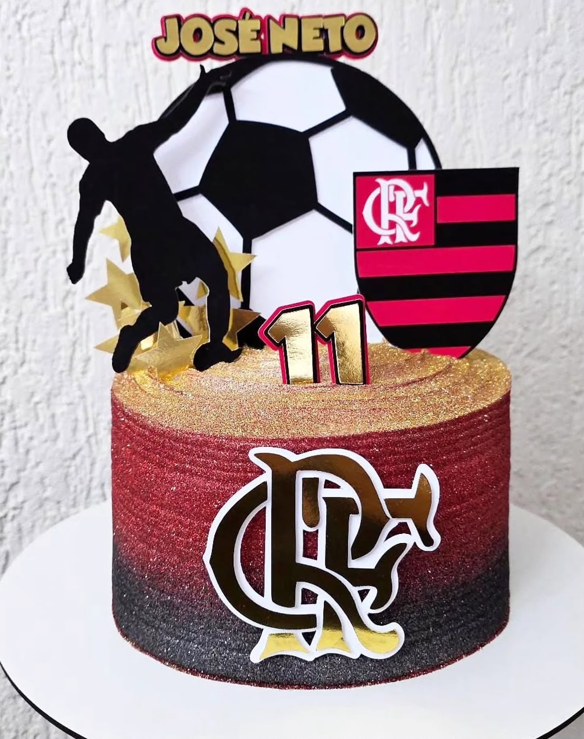Topo de Bolo Personalizado | Flamengo | Luxo